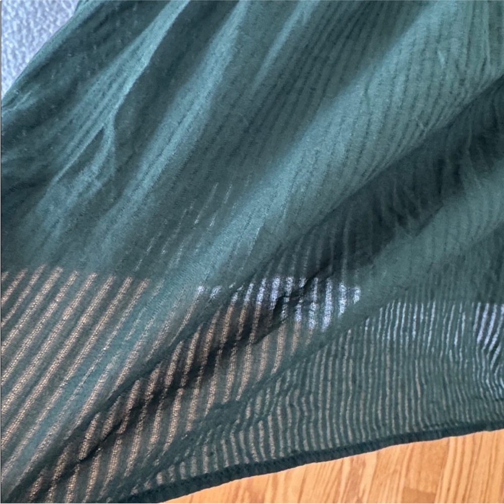 Hill House Louisa Nap Dress Green Smocked Puff Sleeve Midi Cottagecore Size XL - Picture 13 of 13